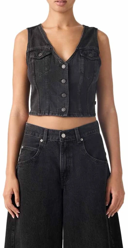 Bella Denim Corset Don't Cut, Don't Cut, L