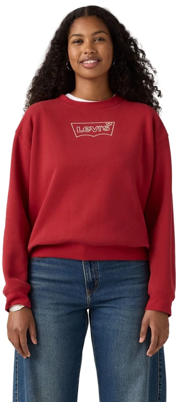 Levi's Women's Everyday Crew Sweatshirt, Batwing Iridescent R, S
