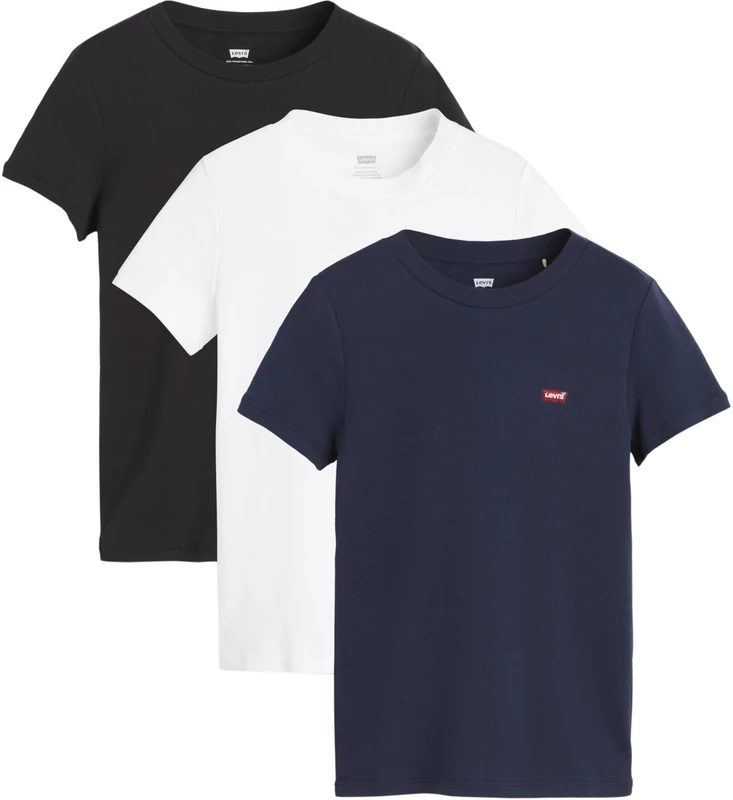 Levi's 3 Pack Essential Ss Tee 3 Pack Tee Anthracite, 3 Pack Tee Anthracite, XS - Image 1