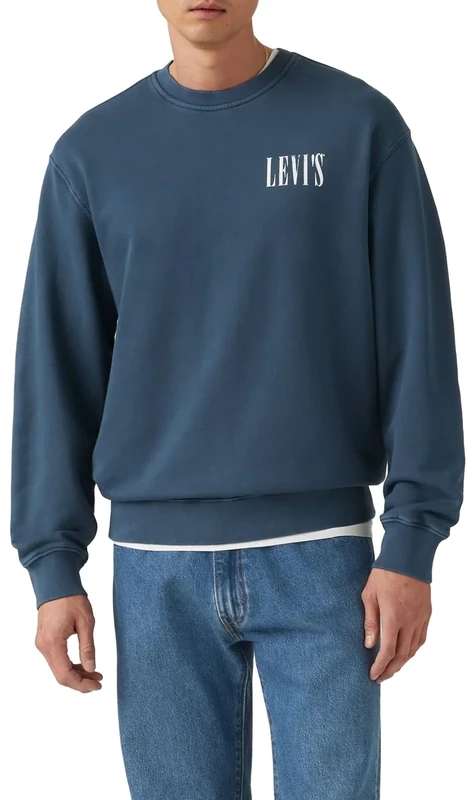 Levi's Men's Relaxd Graphic Crew Sweatshirt, 0pen Finish Tbd 13, M