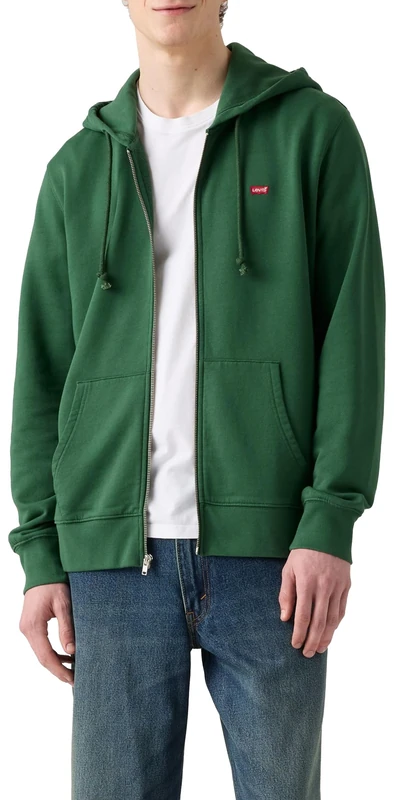 Levi's The Original Hm Zip Up Dark Green, dunkelgrün, M