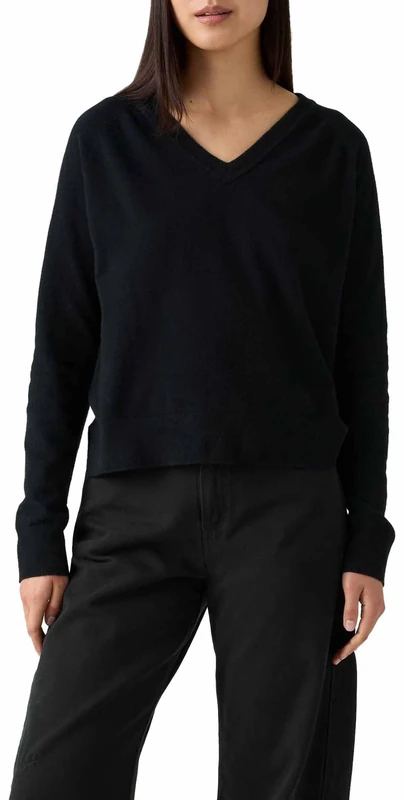 Levi's Tara Supersoft V-Neck Pullover Anthracite, Anthracite Night, M