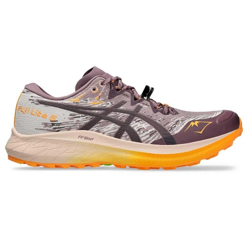 ASICS Womens Fuji Lite 5 Sneaker, Dusty Mauve Dark Aubergine, 5 UK