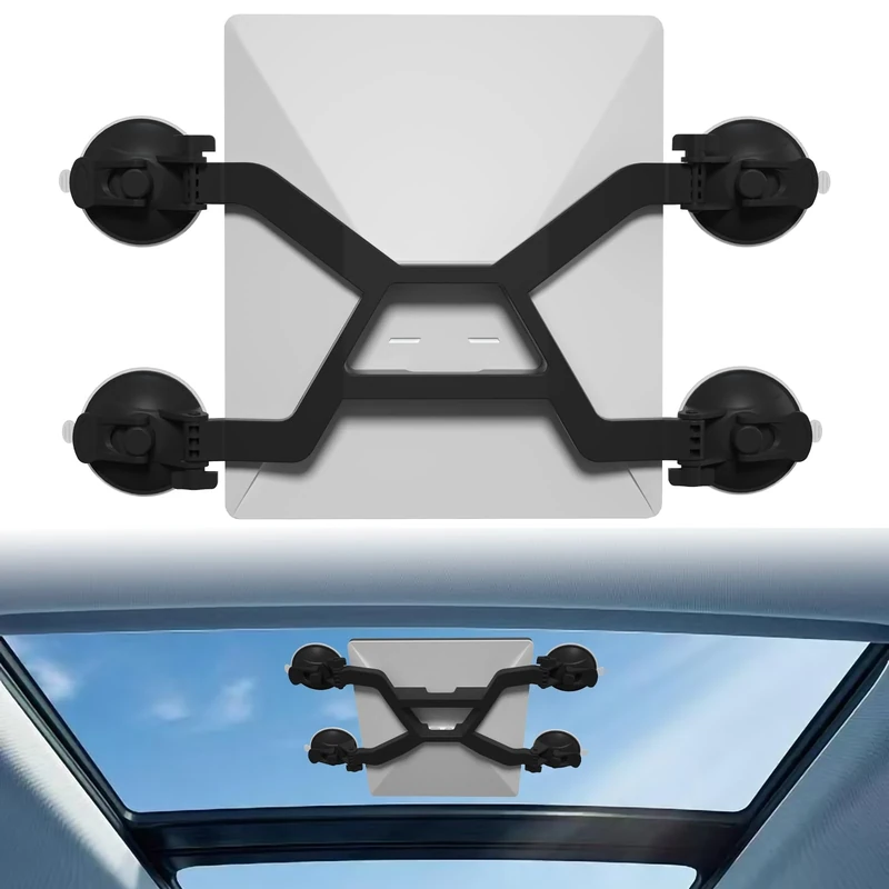 AUSSIFUR Starlink Mini Suction Cup Mount, Starlink Mini Mounting kit for Sunroof/Front/Rear Window/Roof (Black)