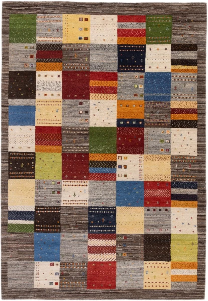 Nain Trading Gabbeh Loribaft 200x290 Hand-knotted Modern Oriental Rug Rug Carpet Wool India