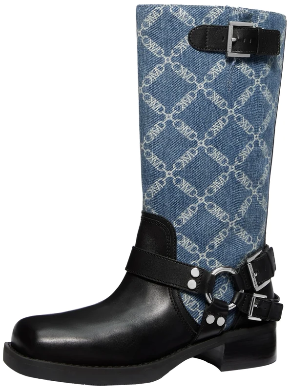 Michael Kors Women's Crosby Moto Boot Motorcycle, Union Wash, 7 UK - Image 1