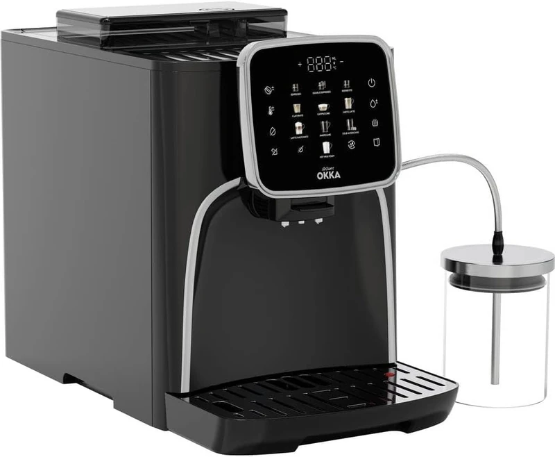 Arzum OK0028-0500 Chrom Coffee Machine with Milchbehälter