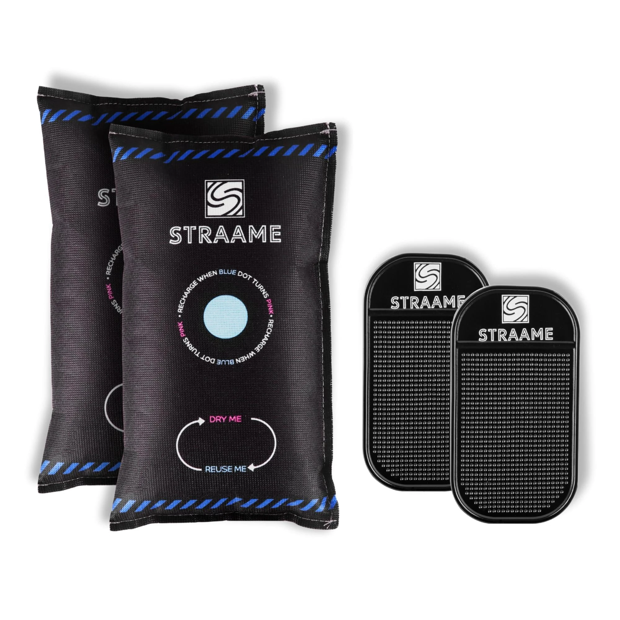 Straame Car Dehumidifier Portable & Rechargeable, Removes Moisture, Fog & Odors, Protects Interior, Prevents Window Condensation, Ideal for All Vehicles