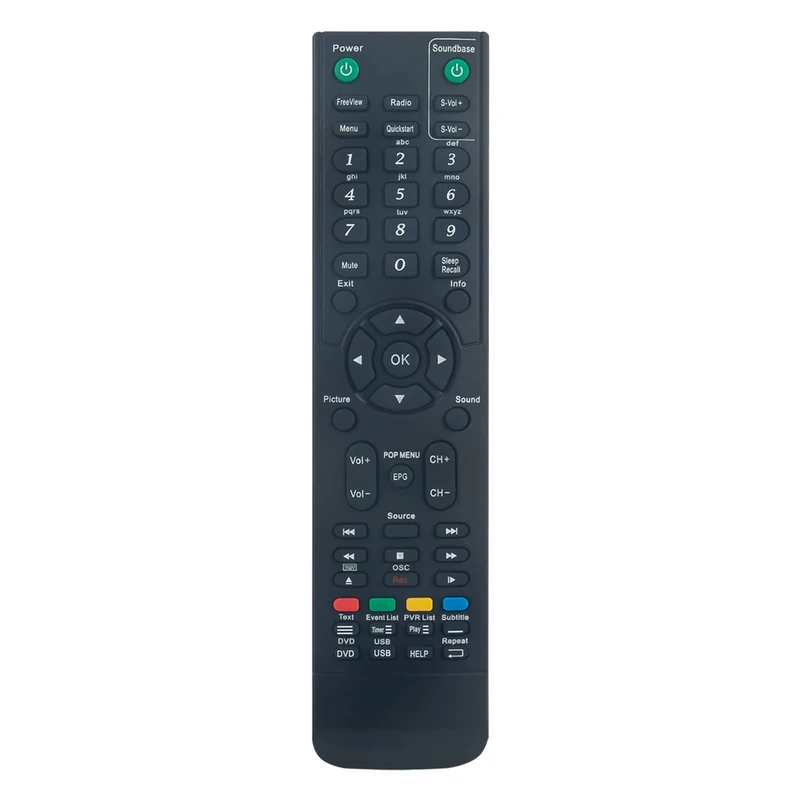 Replacement TV Remote Control Applicable For Cello Non Smart LED TVs C32227F,C32224F,C1620F, C1920S, C1920FMTR, C2220FS, C2220S, C2420FS, C32220F, C4320F, C3220DVB, C4020DVB,C32224F
