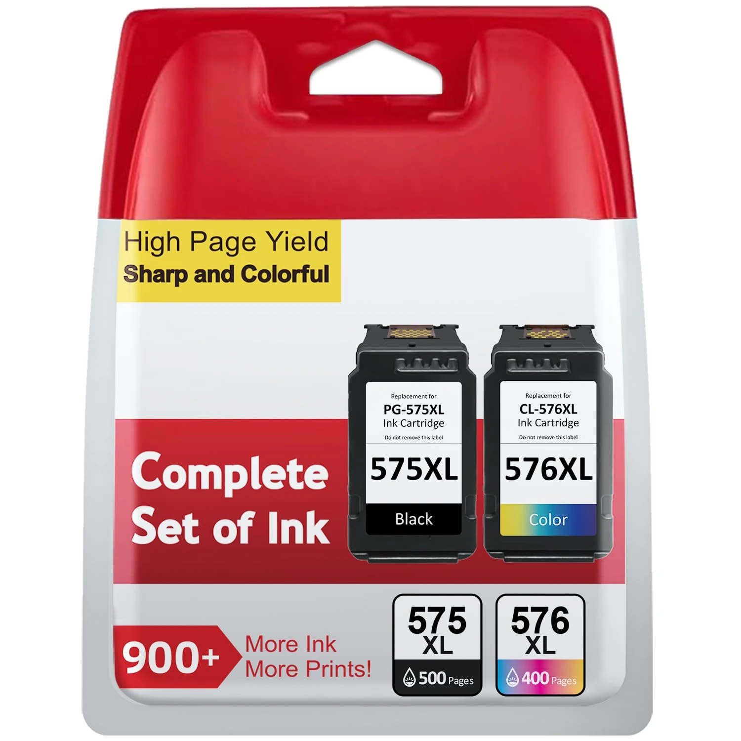 INKYEAH PG-575/CL-576 XL Ink Cartridges Replacement for Original Canon 575 576 Genuine Ink Cartridges, Printer Ink 575 576 XL for Pixma TS3550i TS3551i TS3750i TS3751i TR4750i TR4751i TR4755i TR4756i