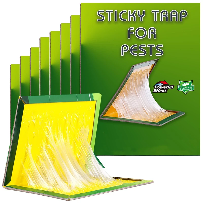 Ulixii Sticky Pest Trap for Multiple Insects in Indoor Outdoor Home（6pack）