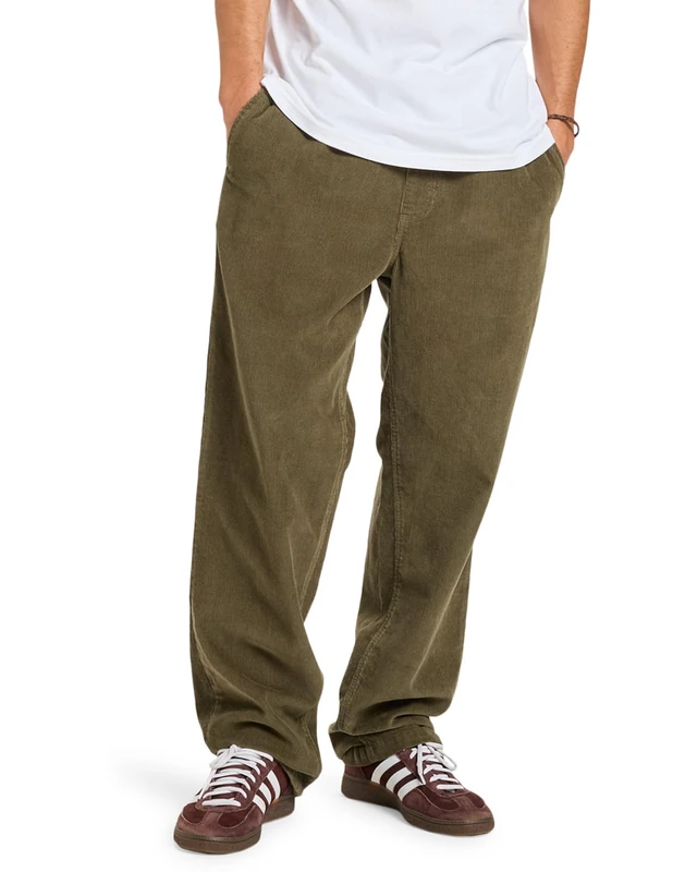 Quiksilver Corduroy Pants Taxer Regular Cord Pant Men's Brown XS
