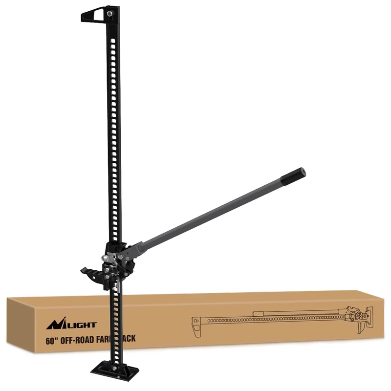 Nilight Farm Jack 60 inch, Utility High Lift Ratcheting Off Road Jack