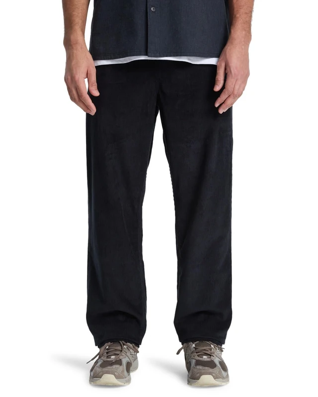Quiksilver Corduroy Pants Taxer Regular Cord Pant Men's Black S