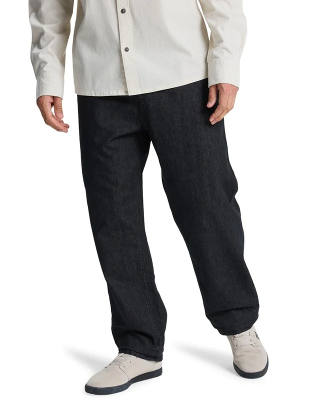 Quiksilver Denim Pants Taxer Regular Denim Pant Men's Black M - Image 1