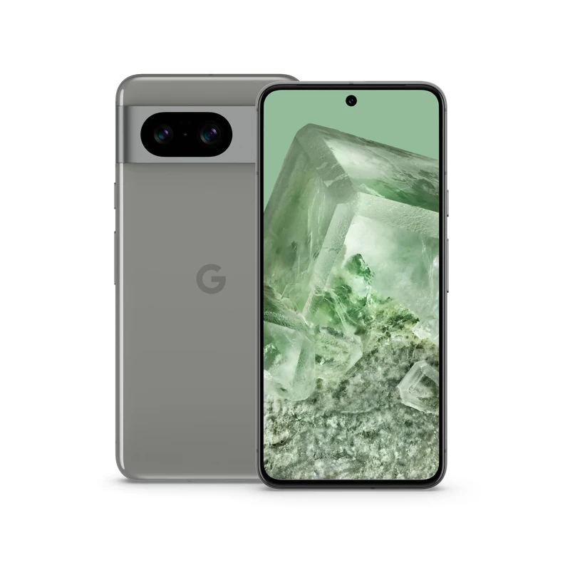 Google Pixel 8 – unlocked Android smartphone with advanced Pixel photo module, all-day battery life and robust security system – sage green, 256GB (Refurbished)