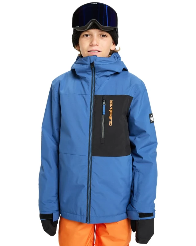 Quiksilver Snow Jacket Side HIT Solid Jacket Boy's Blue 16