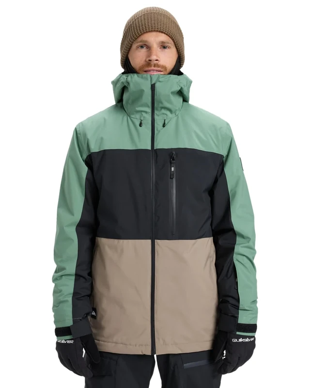 Quiksilver Snow Jacket Sycamore Block 20K Jacket Men's Green XL
