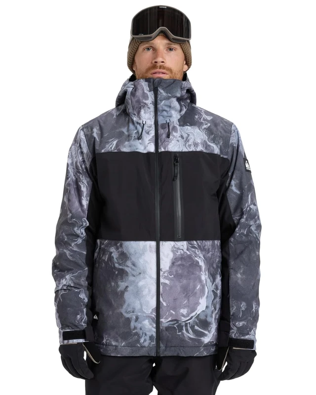 Quiksilver Snow Jacket Sycamore Printed Jacket Men's Black S