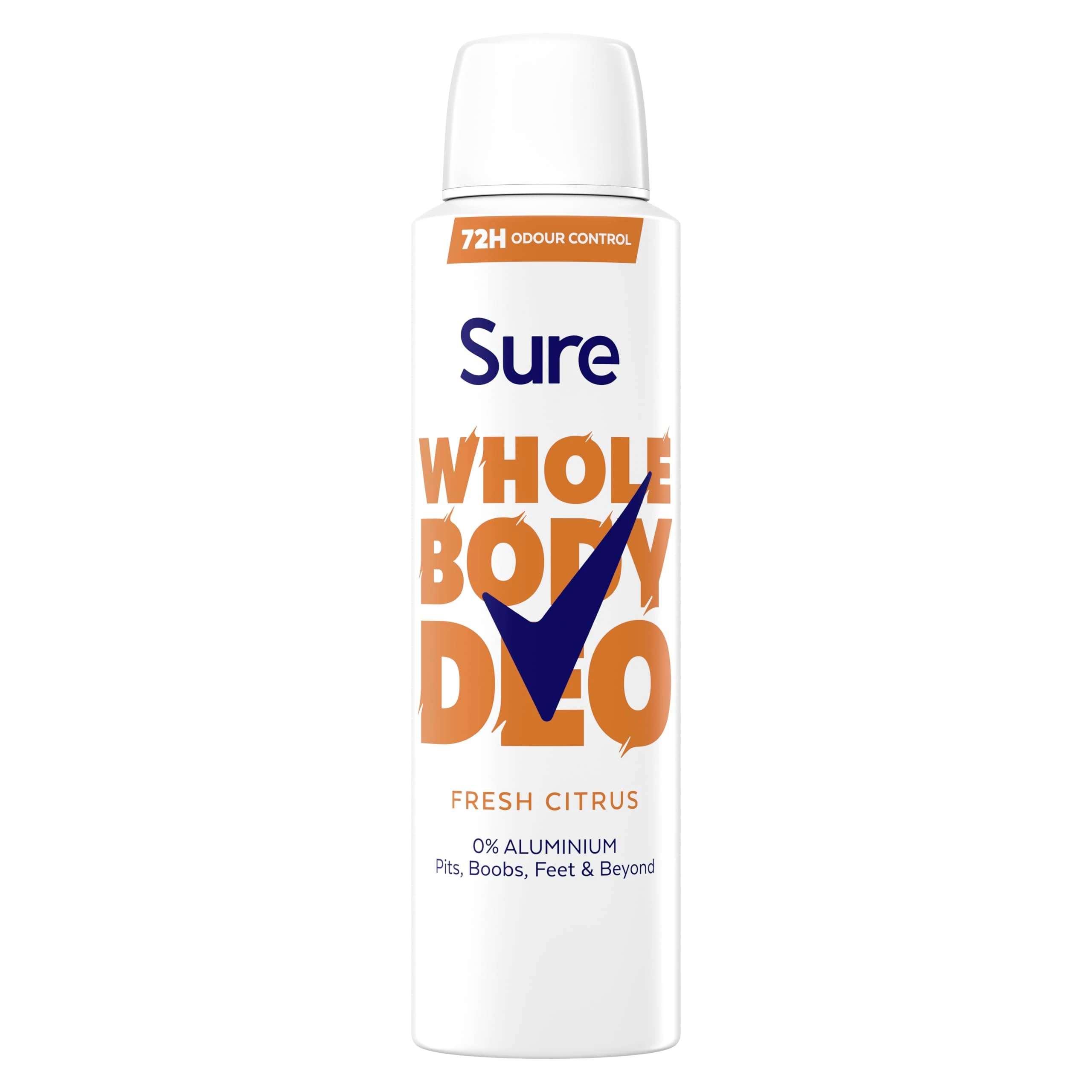 Sure Women Fresh Citrus Whole Body All Over Body Deodorant Spray with a fresh & airy fragrance and 72 hour odour control 150 ml