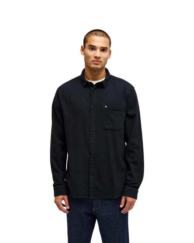 Quiksilver Sweater Motherfly Solid LS Shirt Men's Black L