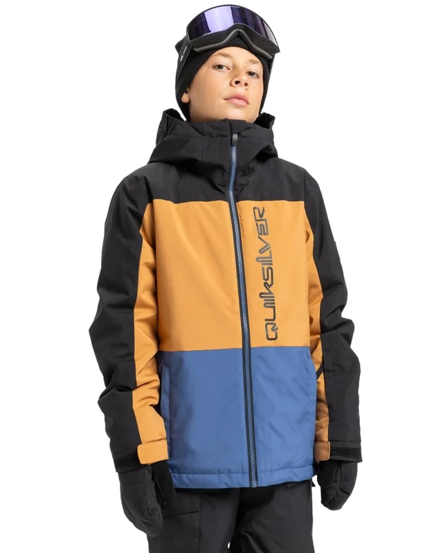 Quiksilver Snow Jacket Side HIT Block Jacket Boy's Blue 8