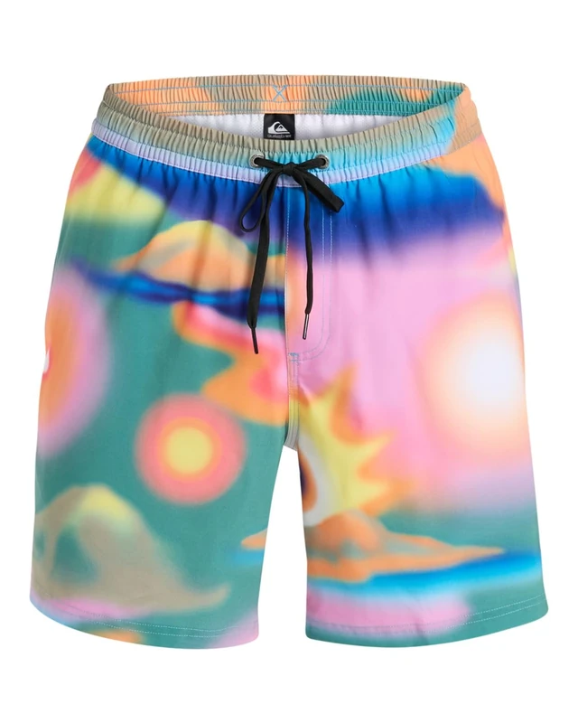 Quiksilver Swim Shorts SURFSILK Straight Volley 17 Men's Green S