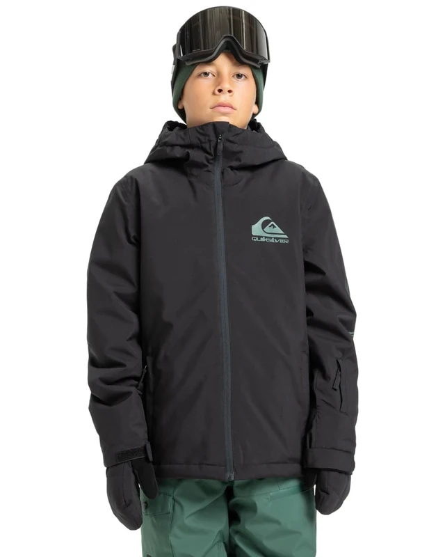 Quiksilver Snow Jacket Mission Jacket Boy's Black 8