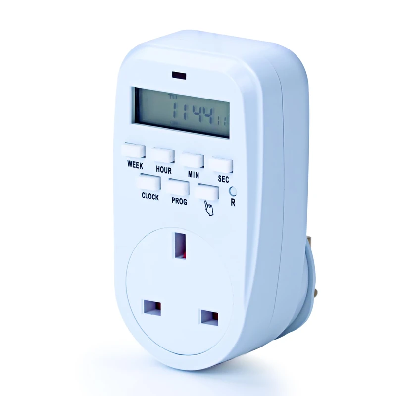 Status: IONOS Timer Switch | 7 Day Digital Timer Light Switch | White UK Plug | ION7DDT10