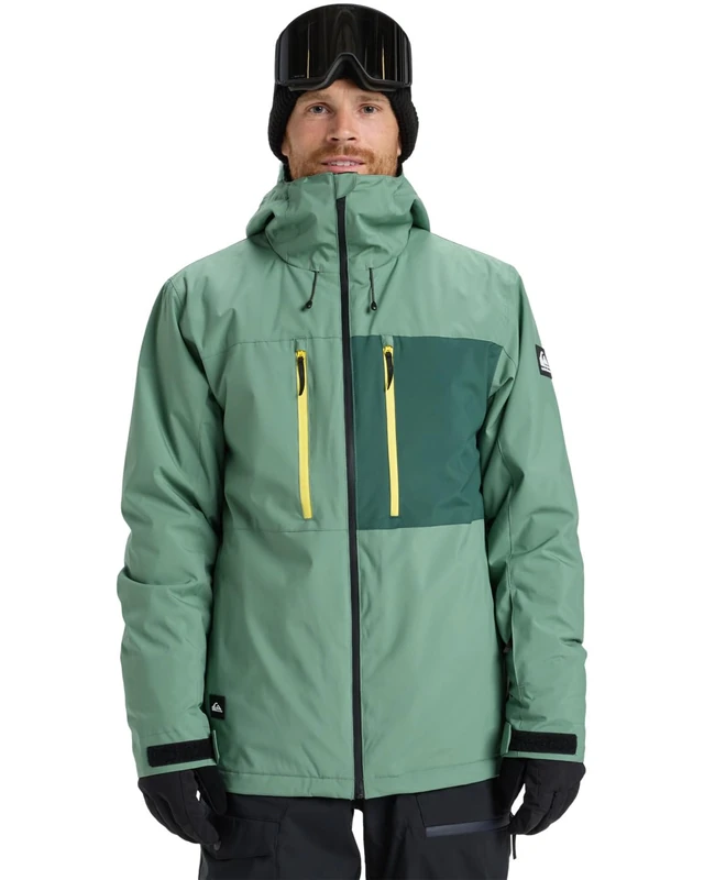 Quiksilver Snow Jacket Sycamore Solid 20K - Men's Green XL
