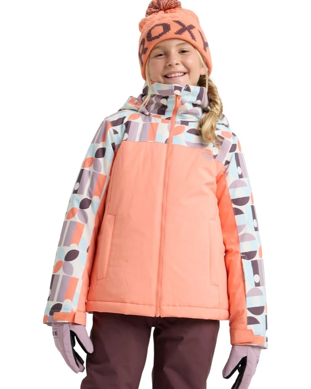 Roxy Snow Jacket Galaxy Girl Jacket Girl's White 12