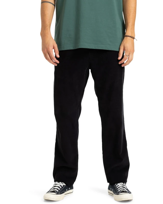 Quiksilver Pants Taxer Straight Cord Pant Men's Black XXL