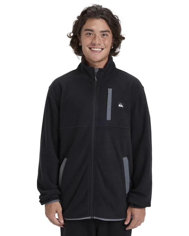 Quiksilver Fleece NO DESTINATION FZ Men's Black S