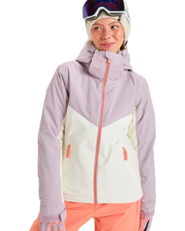 Roxy Snow Jacket Free Jet Block Jacket Women's Purple M