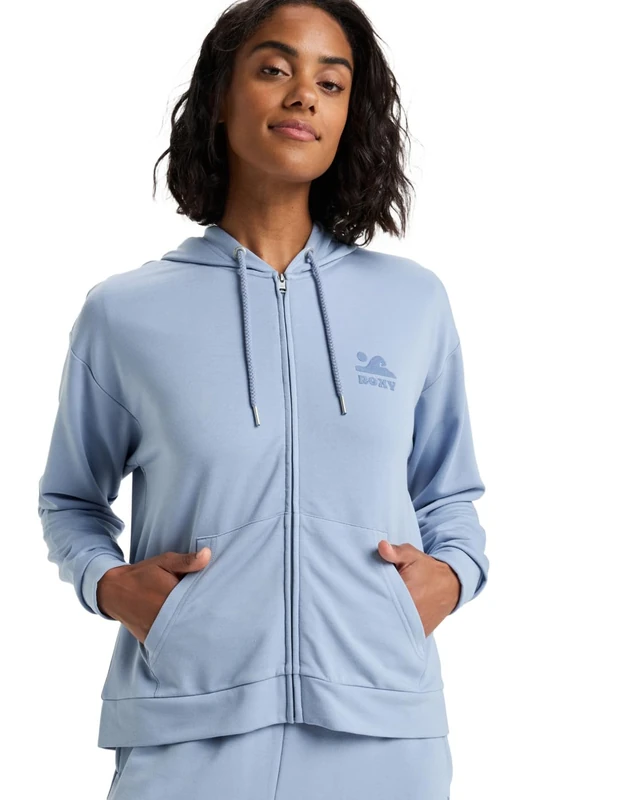 Roxy Fleece sweater SURFING BY DAYLIGHT FULL ZIP Women's Blue L