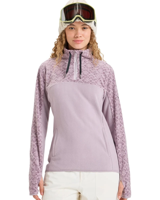 Roxy Half Zip Polar Pullover SAYNA HALF ZIP Women's Purple L
