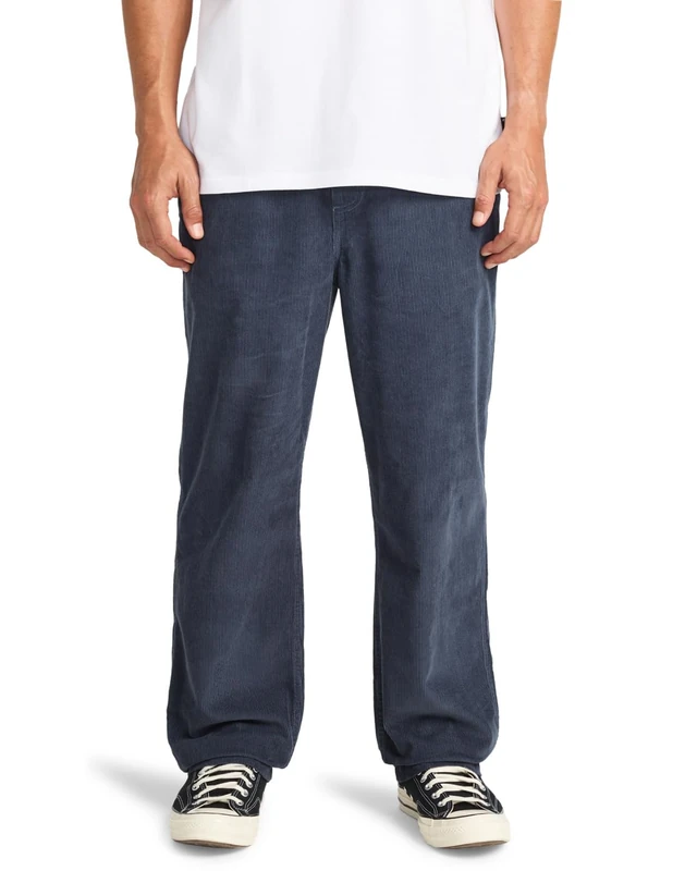 Billabong Elastic Waist Pants Larry Cord Pant Men's Black XS
