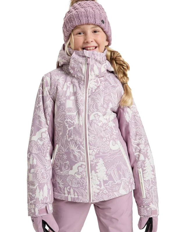 Roxy Snow Jacket Free Jet Girl Jacket Girl's Pink 8