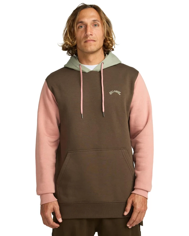 Billabong Fleece sweater ARCH BLOCK PO Men's Brown S