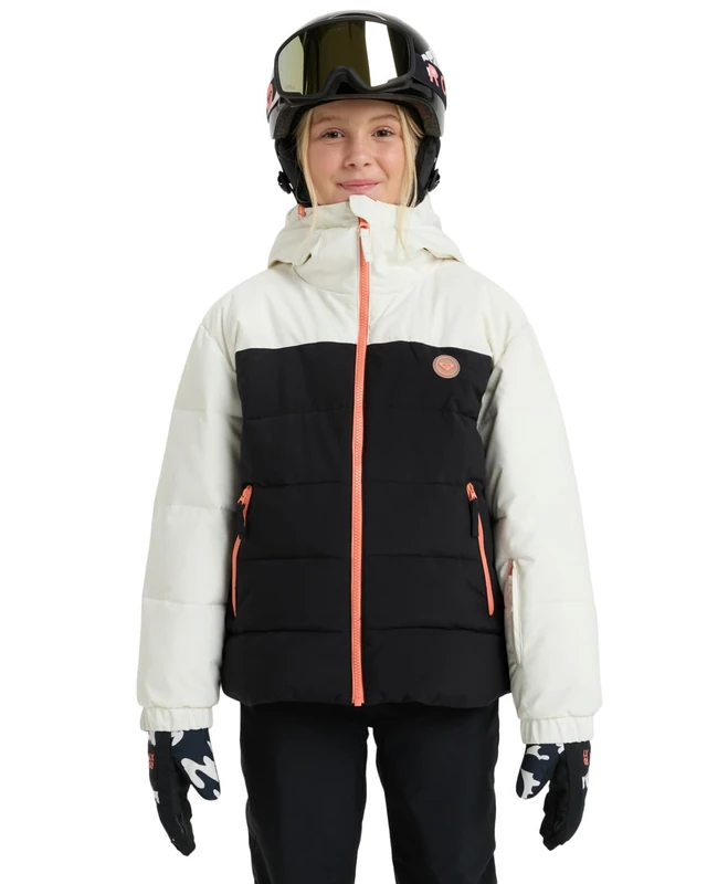 Roxy Snow Jacket SNOWYHILL Puffy Girl Jacket Girl's White 10