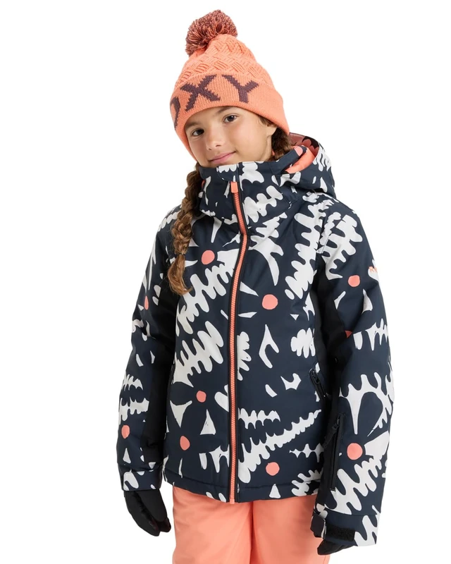 Roxy Snow Jacket Free Jet Girl Jacket Girl's Black 10