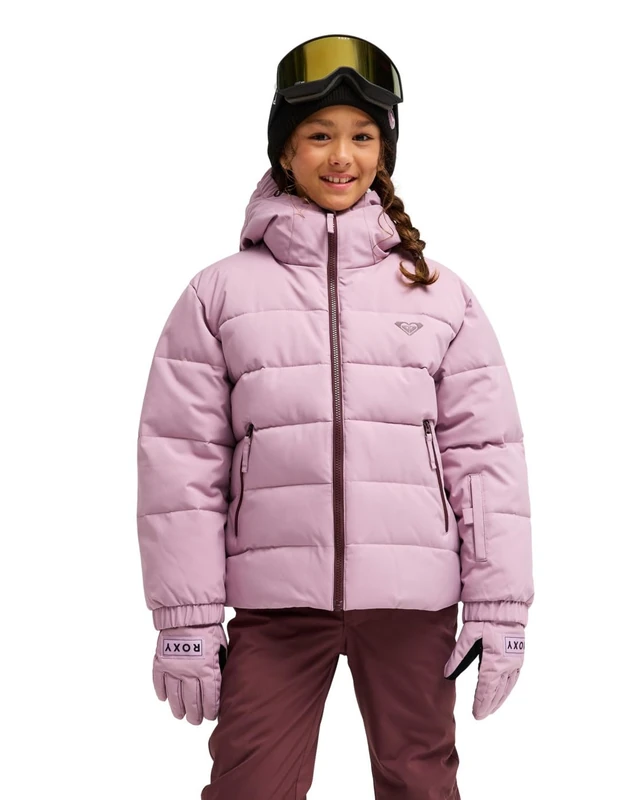 Roxy Snow Jacket SNOWYHILL Puffy Girl Jacket Girl's Pink 16
