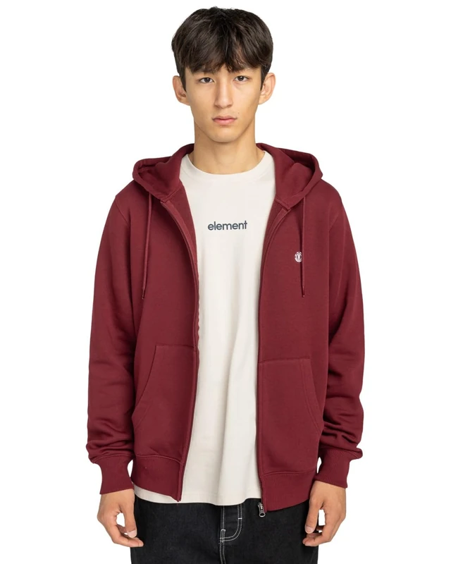 Element Zip Sweatshirt ICON EMBROIDERY ZH Mens Red XXL