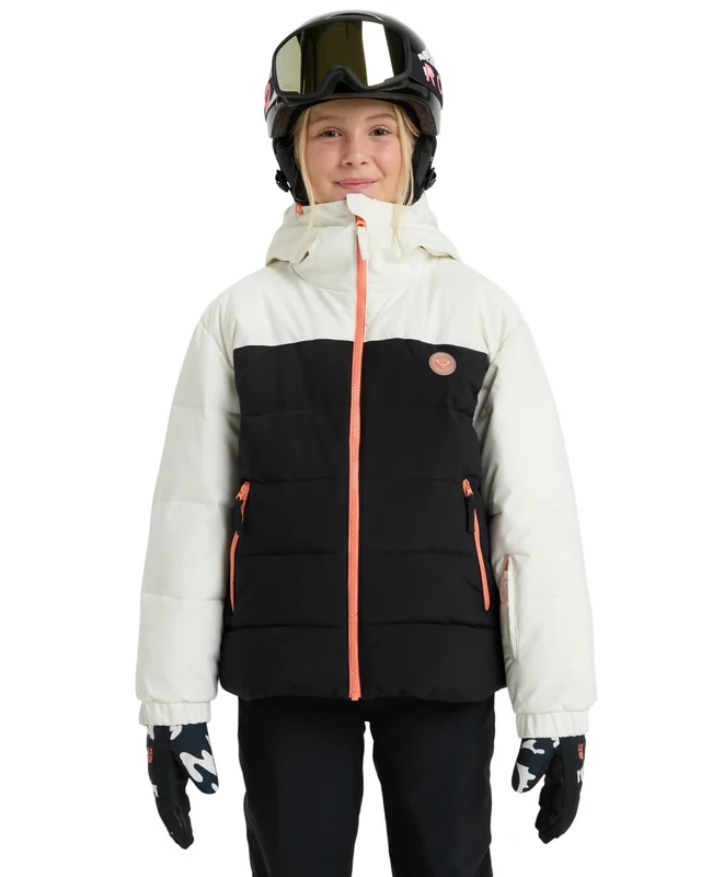 Roxy Snow Jacket SNOWYHILL Puffy Girl Jacket Girl's White 14
