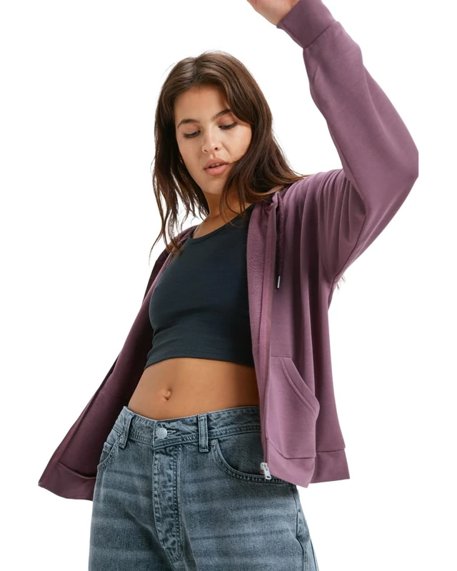 Roxy Fleece sweater SURFING BY DAYLIGHT FULL ZIP Women's Red M