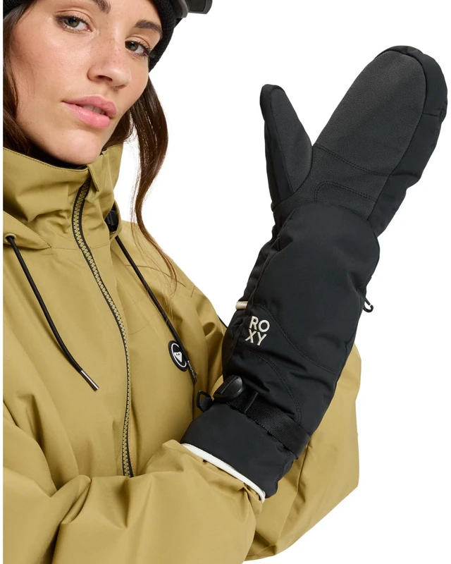 Roxy Jetty Solid - Technical Snow Mittens - Women - Black