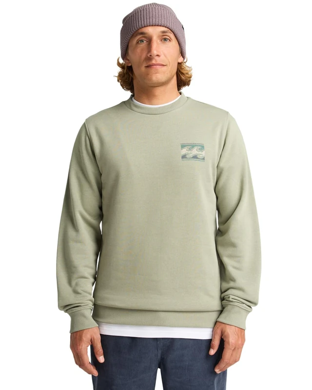 Billabong Sweater FOUNDATION CR Men's Green XXL