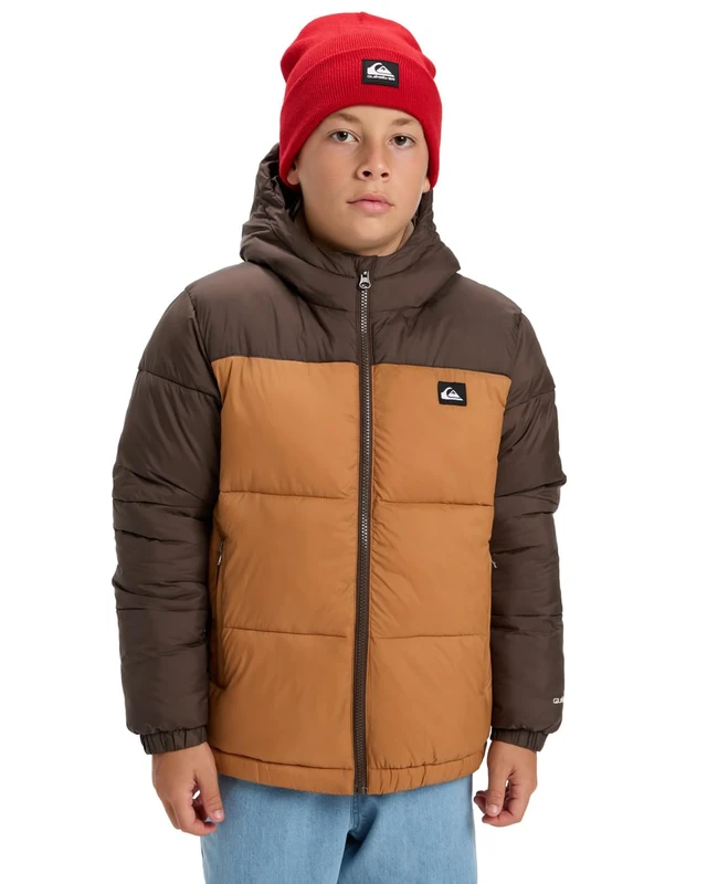 Quiksilver Jacket Cold Days Jacket Boy's Brown 8 - Image 1