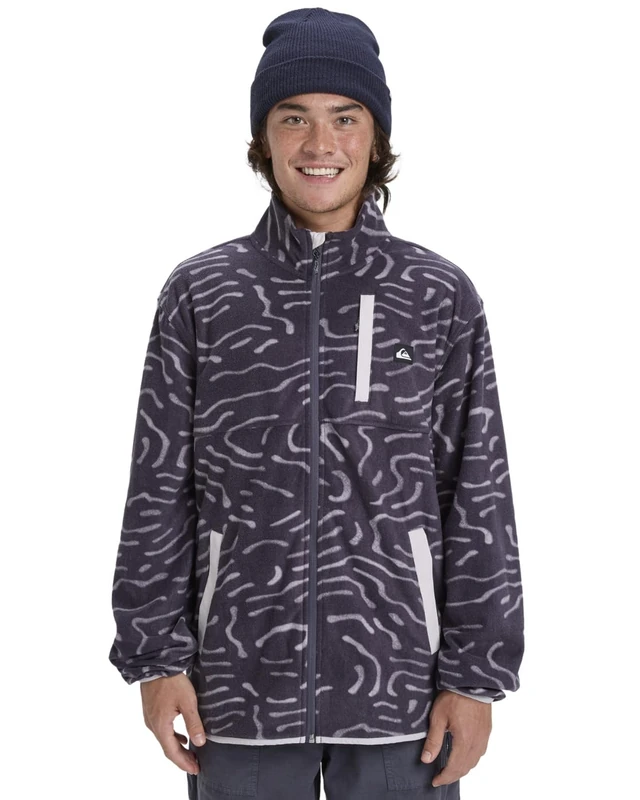 Quiksilver Fleece NO DESTINATION FZ Men's Black L