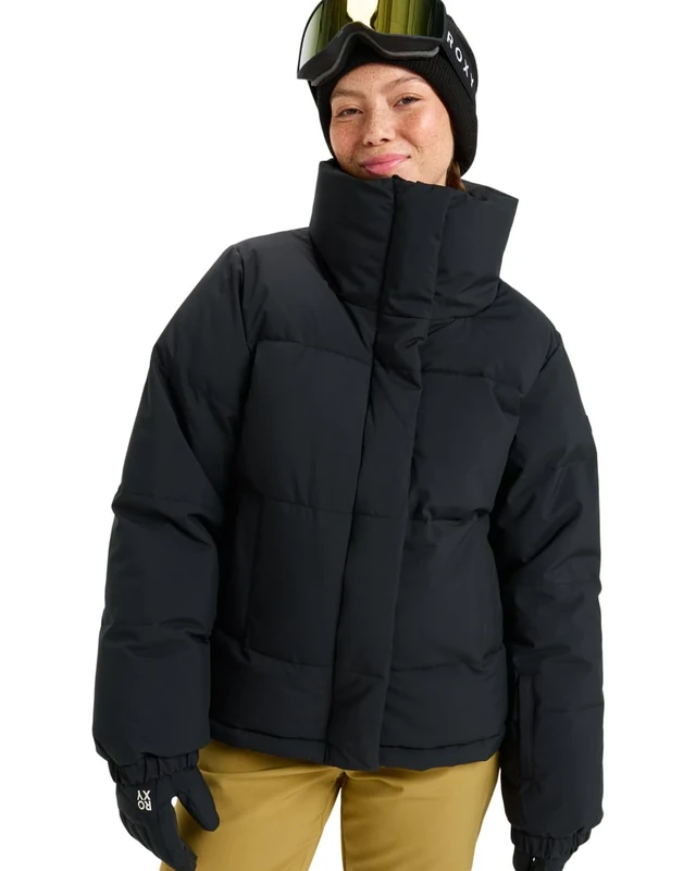 Roxy Snow Jacket Snow Winter Rebel Jacket Women's Black XXL